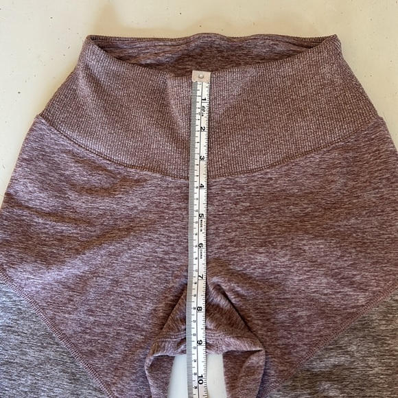 ALO YOGA Sheila Alosoft high waist colorblock leggings Smoky Quartz Gray XS - Picture 11 of 14